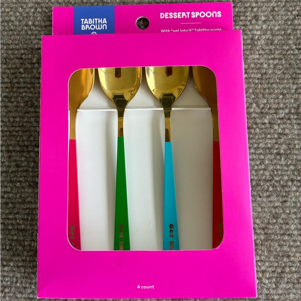 Tabitha Vibrant Dessert Bowls and Spoons Set - Picture 4 of 7